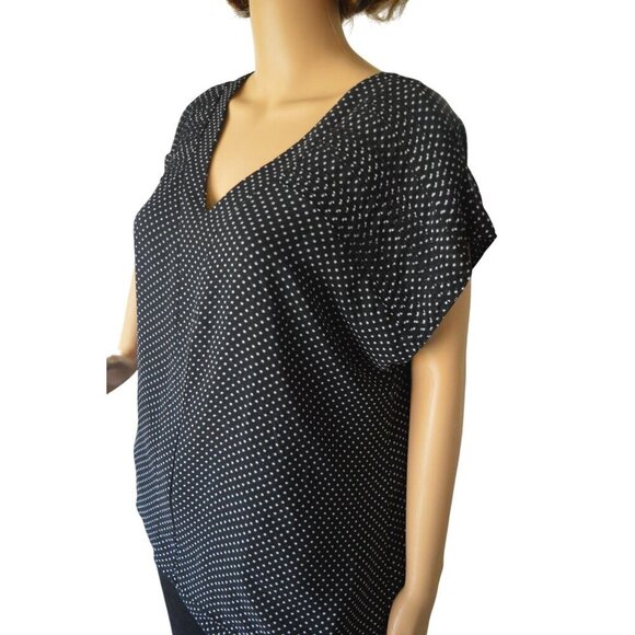 Vintage y2k Converse Star Print Blouse Black White Women's Size Large Skater - Picture 4 of 8